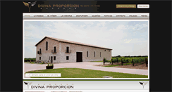Desktop Screenshot of divinaproporcionbodegas.com